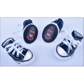 Lace Up Denim Pet Shoes de chaussures en toile classique chien